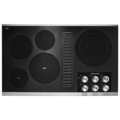 Surface de cuisson électrique lisse 36 po 5 éléments de KitchenAid (KCED606GSS) - Acier inoxydable