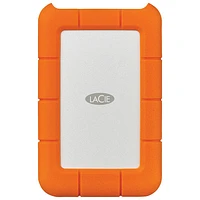 LaCie Rugged 1TB USB-C Portable External Hard Drive for PC/Mac (STFR1000800) - Orange