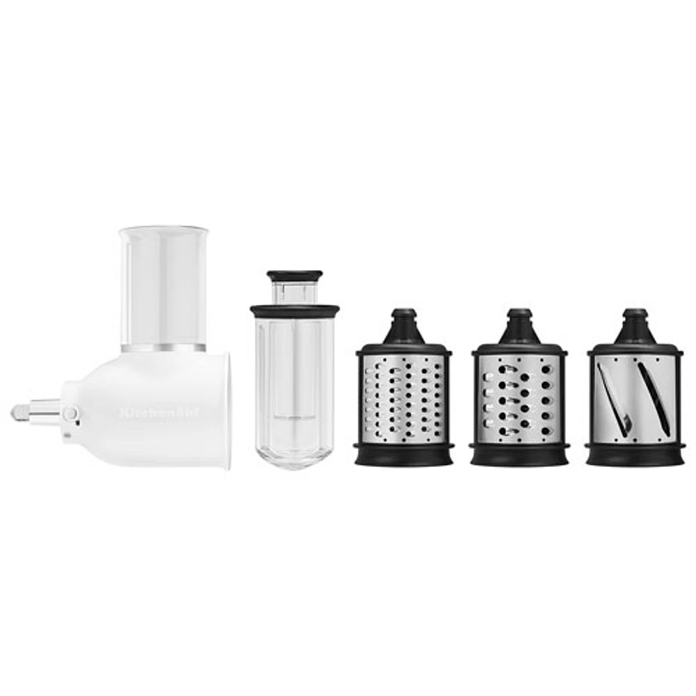 Trancheuse/râpe pour la préparation de produits frais à fixer sur batteur sur socle de KitchenAid