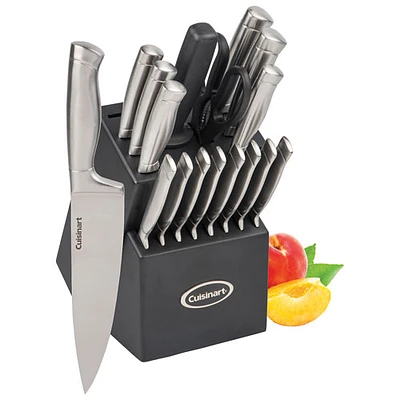 Porte-couteaux de 21 pièces en acier inoxydable de Cuisinart (SSC-21CC) - Exclusivité Best Buy