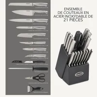 Cuisinart Stainless Steel 21-Piece Knife Block Set (SSC-21CC) - Only at Best Buy