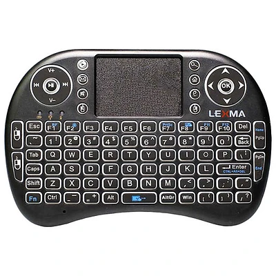 Mini clavier ergonomique rétroéclairé sans fil TK200 de Lexma avec pavé tactile