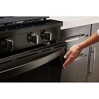 Whirlpool 30" 5.8 Cu. Ft. True Convection 5-Burner Slide-In Gas Range (WEG750H0HV) - Black Stainless