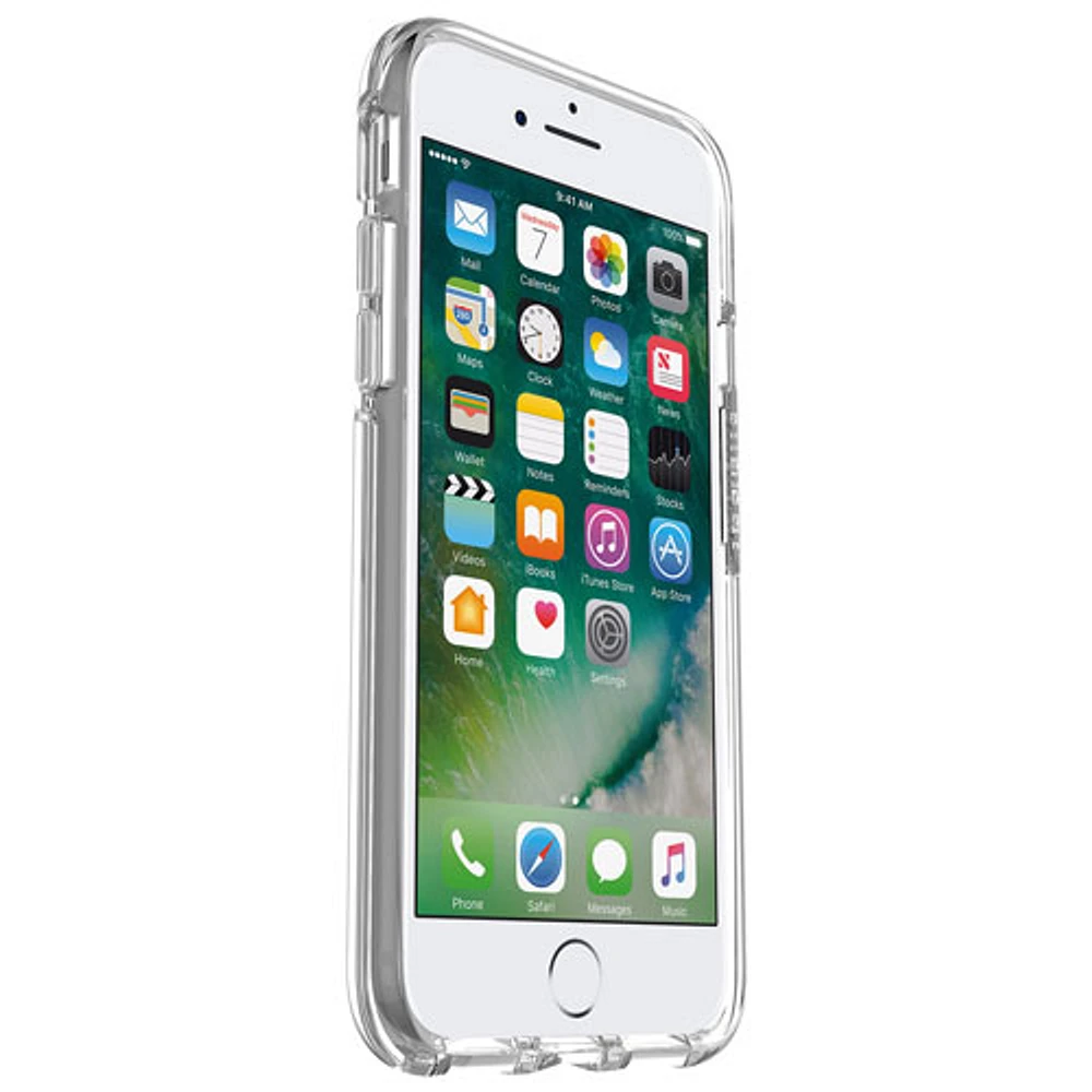 Étui rigide ajusté Symmetry d'OtterBox pour iPhone SE (3e/2e gén.)/8/7 - Transparent