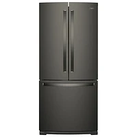 Whirlpool 30" 19.7 CuFt French Door Refrigerator w/ LED Lighting (WRF560SFHV)-Black Stainless Steel