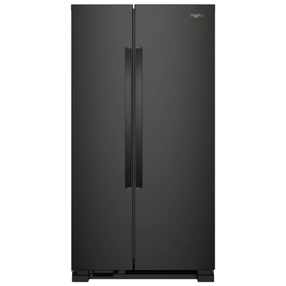 Réfrigérateur côte à côte avec éclairage DEL 24,9 pi³ 36 po de Whirlpool (WRS315SNHB) - Noir