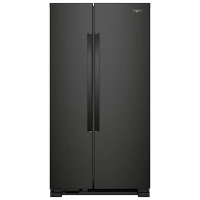 Réfrigérateur côte à côte avec éclairage DEL 24,9 pi³ 36 po de Whirlpool (WRS315SNHB) - Noir