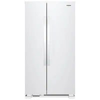 Réfrigérateur côte à côte avec éclairage DEL 24,9 pi³ 36 po de Whirlpool (WRS315SNHW) - Blanc