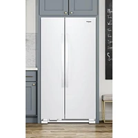 Réfrigérateur côte à côte avec éclairage DEL 24,9 pi³ 36 po de Whirlpool (WRS315SNHW) - Blanc