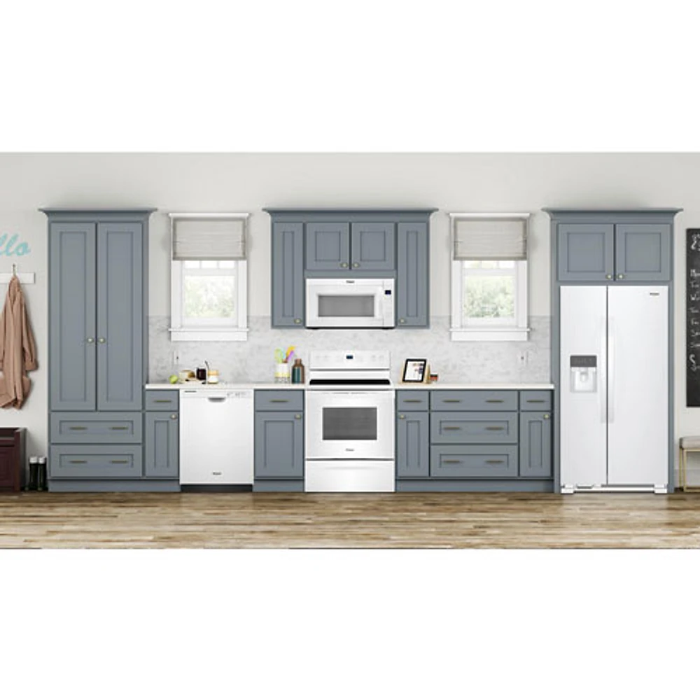 Réfrigérateur côte à côte avec éclairage DEL 24,9 pi³ 36 po de Whirlpool (WRS315SNHW) - Blanc