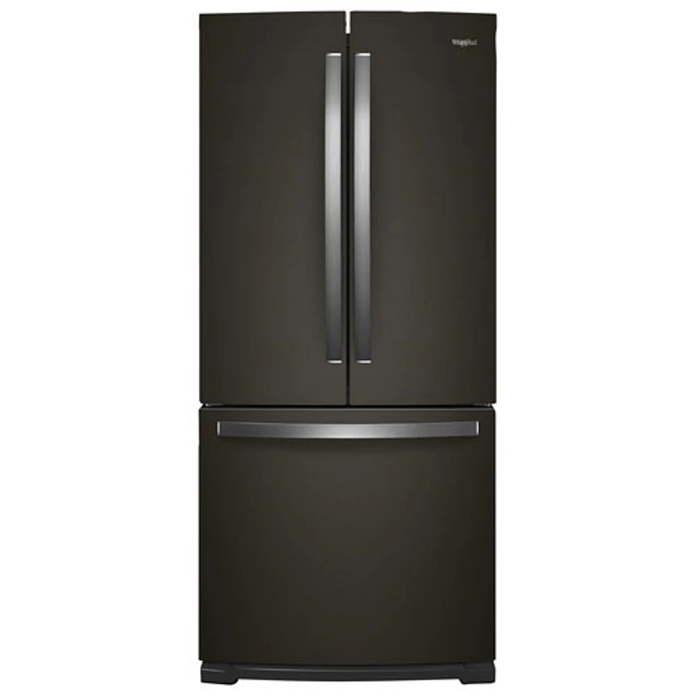 Réfrigérateur deux portes 19,7 pi³ 30 po avec éclairage DEL de Whirlpool (WRF560SMHV) - Inox noir