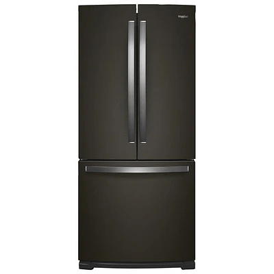 Réfrigérateur deux portes 19,7 pi³ 30 po avec éclairage DEL de Whirlpool (WRF560SMHV) - Inox noir