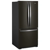 Réfrigérateur deux portes 19,7 pi³ 30 po avec éclairage DEL de Whirlpool (WRF560SMHV) - Inox noir