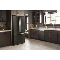 Réfrigérateur deux portes 19,7 pi³ 30 po avec éclairage DEL de Whirlpool (WRF560SMHV) - Inox noir