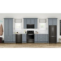 Réfrigérateur deux portes 19,7 pi³ 30 po avec éclairage DEL de Whirlpool (WRF560SMHV) - Inox noir