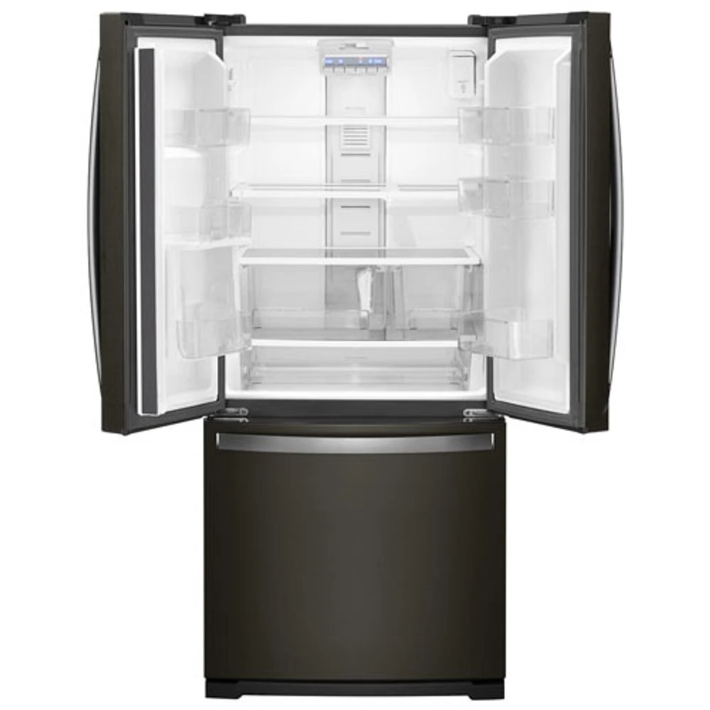 Réfrigérateur deux portes 19,7 pi³ 30 po avec éclairage DEL de Whirlpool (WRF560SMHV) - Inox noir