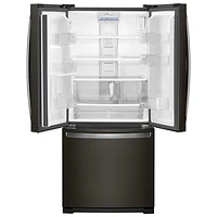 Réfrigérateur deux portes 19,7 pi³ 30 po avec éclairage DEL de Whirlpool (WRF560SMHV) - Inox noir