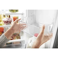 Réfrigérateur deux portes 19,7 pi³ 30 po avec éclairage DEL de Whirlpool (WRF560SMHV) - Inox noir