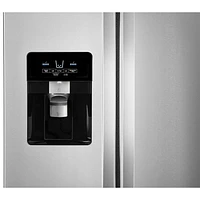 Whirlpool 36" 24.5 Cu. Ft. Side-By-Side Refrigerator w/ Ice Dispenser (WRS325SDHZ) - Stainless