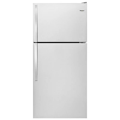 Whirlpool 28" 14.3 Cu. Ft. Top Freezer Refrigerator (WRT134TFDM) - Monochromatic Stainless Steel