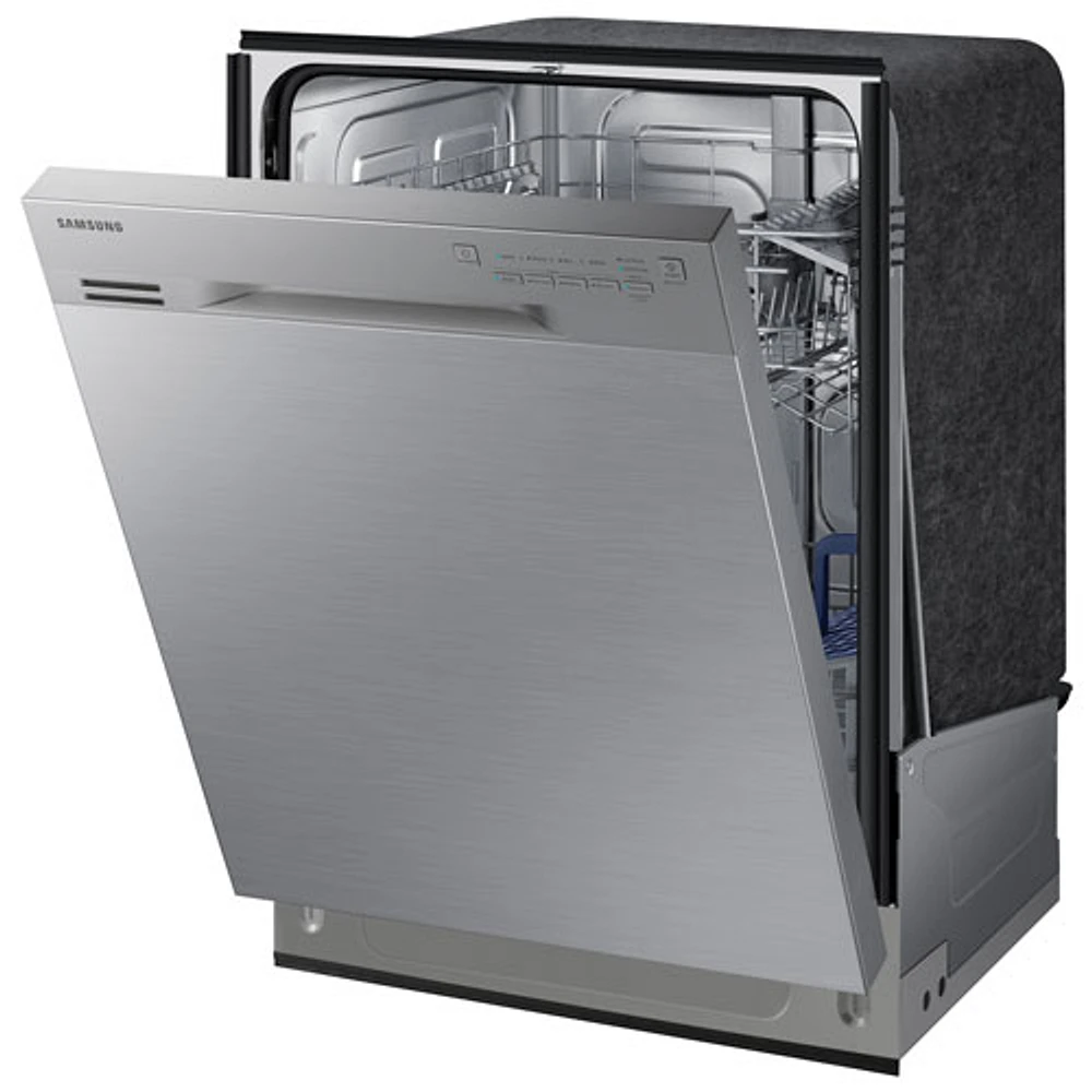 Lave-vaisselle encastr. grande capacité 24 po 50 dB cuve inox Samsung (DW80J3020US) - Inox-Endommagé