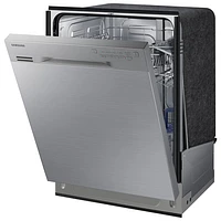 Lave-vaisselle encastr. grande capacité 24 po 50 dB cuve inox Samsung (DW80J3020US) - Inox-Endommagé