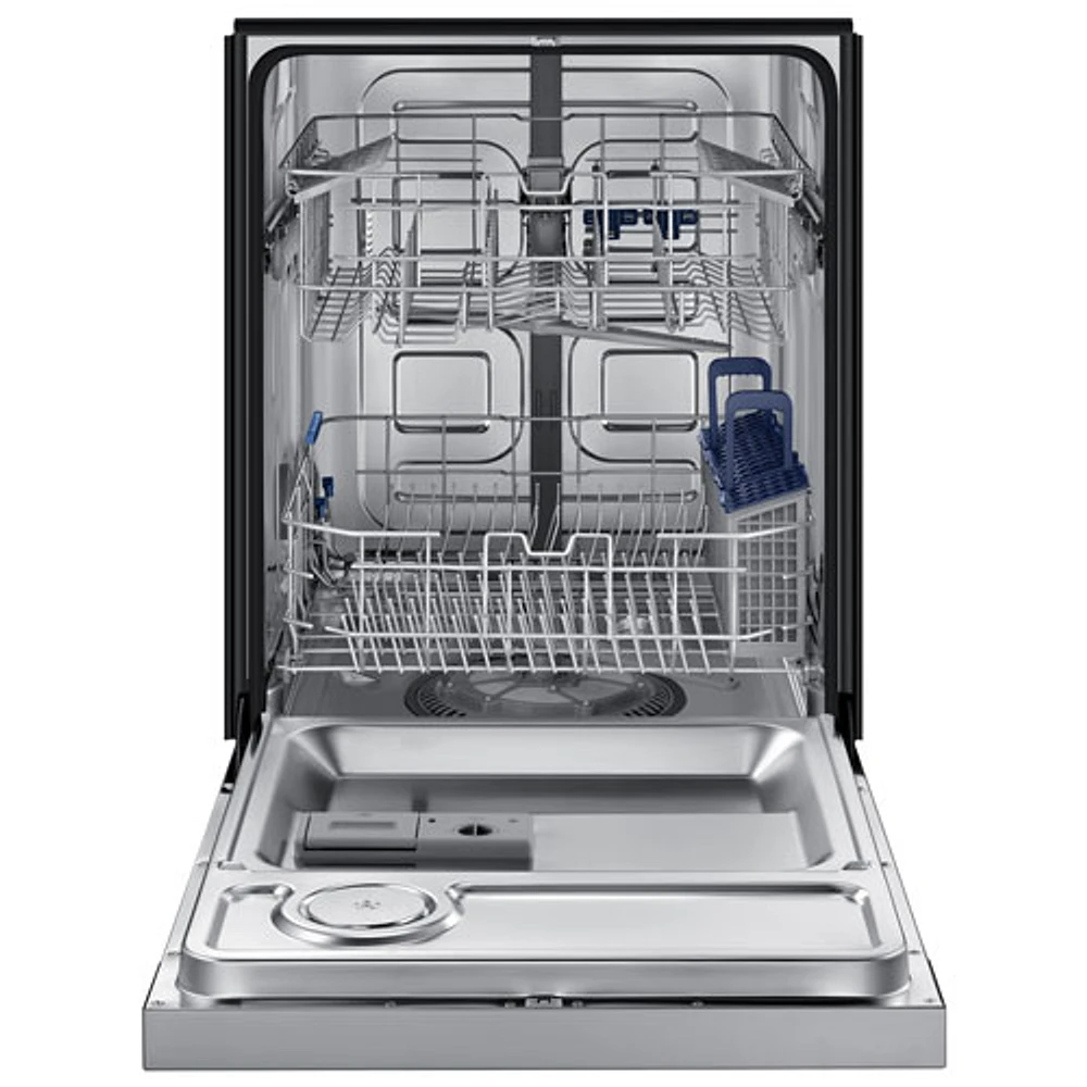 Lave-vaisselle encastr. grande capacité 24 po 50 dB cuve inox Samsung (DW80J3020US) - Inox-Endommagé