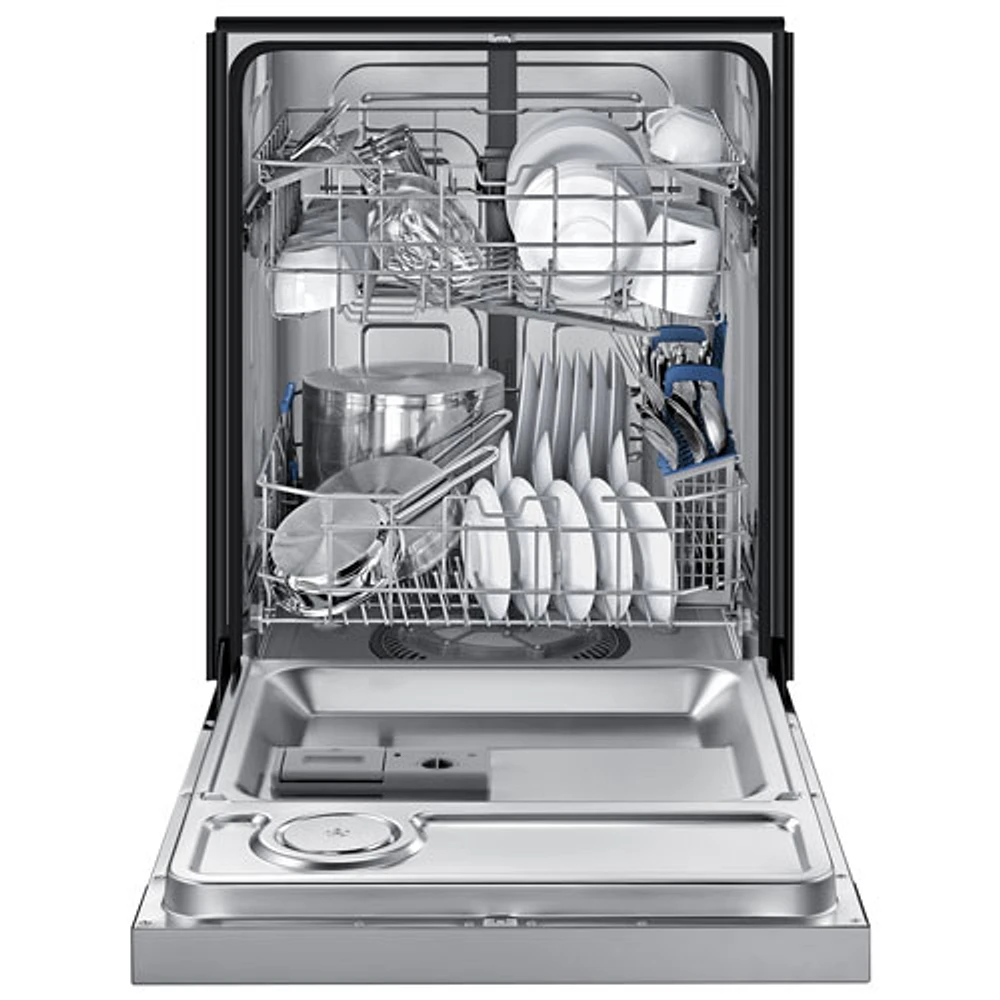 Lave-vaisselle encastr. grande capacité 24 po 50 dB cuve inox Samsung (DW80J3020US) - Inox-Endommagé