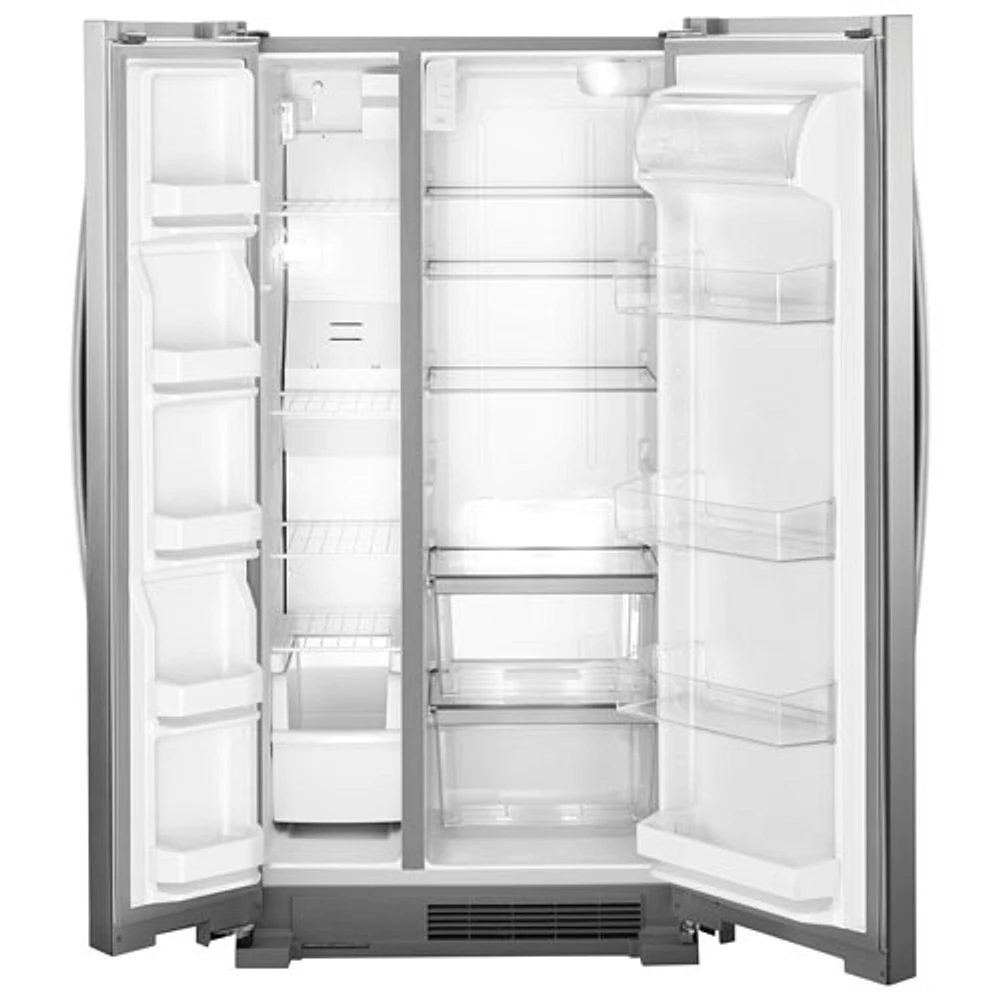 Réfrigérateur côte à côte 21,7 pi³ 33 po de Whirlpool (WRS312SNHM) - Inox monochrome