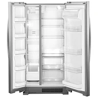 Réfrigérateur côte à côte 21,7 pi³ 33 po de Whirlpool (WRS312SNHM) - Inox monochrome