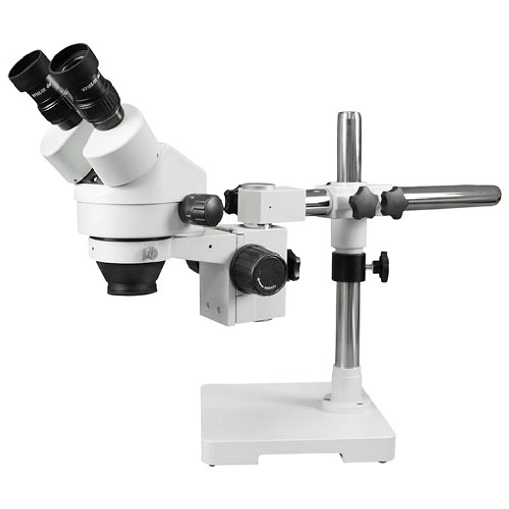 Microscope binoculaire stéréo 3,5x-90x/anneau lumineux 144 DEL de Walter Products (WP-3EZ-IFR07)