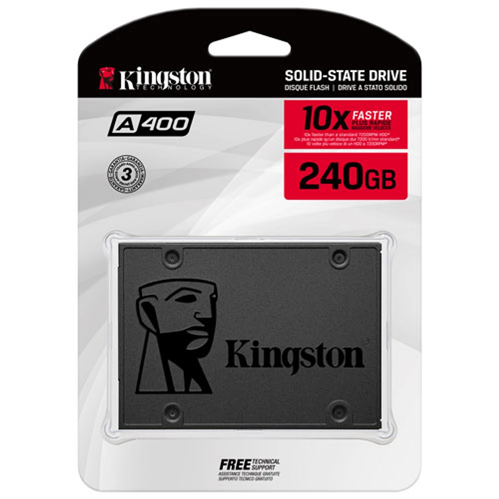 Disque SSD interne SATA III de 240 Go de Kingston Technology (SA400S37/240G)