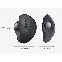 Logitech MX ERGO Plus Wireless Laser Trackball Mouse - Black