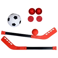 Hathaway Rapid Fire 3-in-1 42" Air Hockey Multi-Game Table (BG1157M)