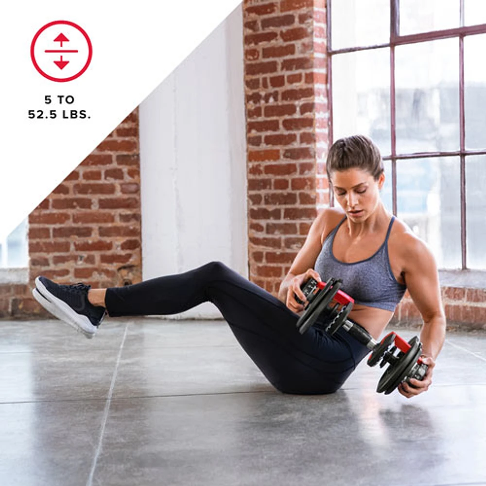 Haltères SelectTech 552 de Bowflex - Ensemble de 2 - Abonnement gratuit de 2 mois à JRNY*