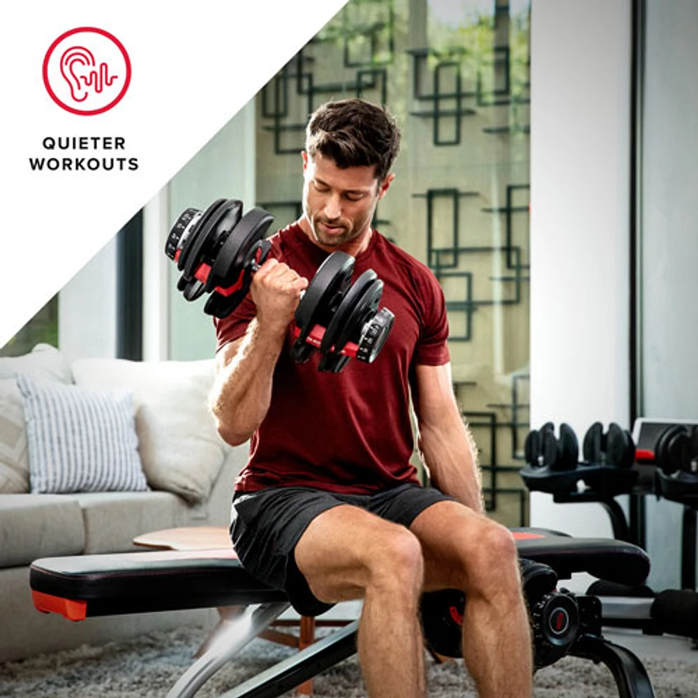 Haltères SelectTech 552 de Bowflex - Ensemble de 2 - Abonnement gratuit de 2 mois à JRNY*
