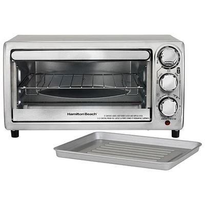 Four grille-pain à 4 tranches de Hamilton Beach - 0,39 pi³/11 L - Acier inoxydable