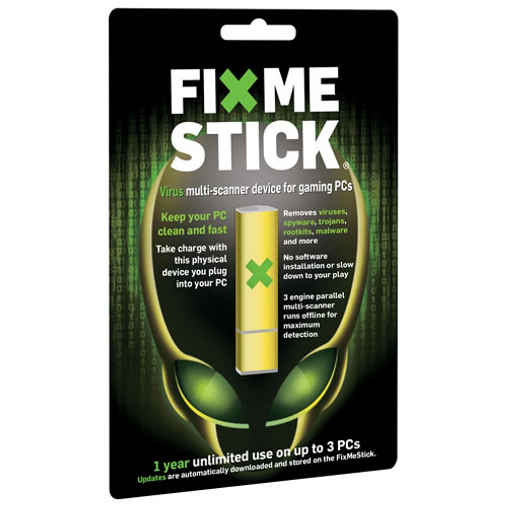 Dispositif de désinfection contre les virus FixMeStick (PC jeu) - 3 appareils - 1 an