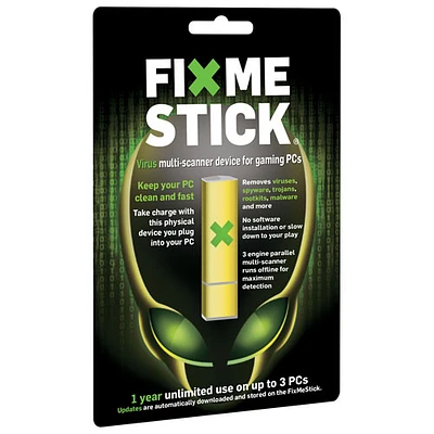 Dispositif de désinfection contre les virus FixMeStick (PC jeu) - 3 appareils - 1 an