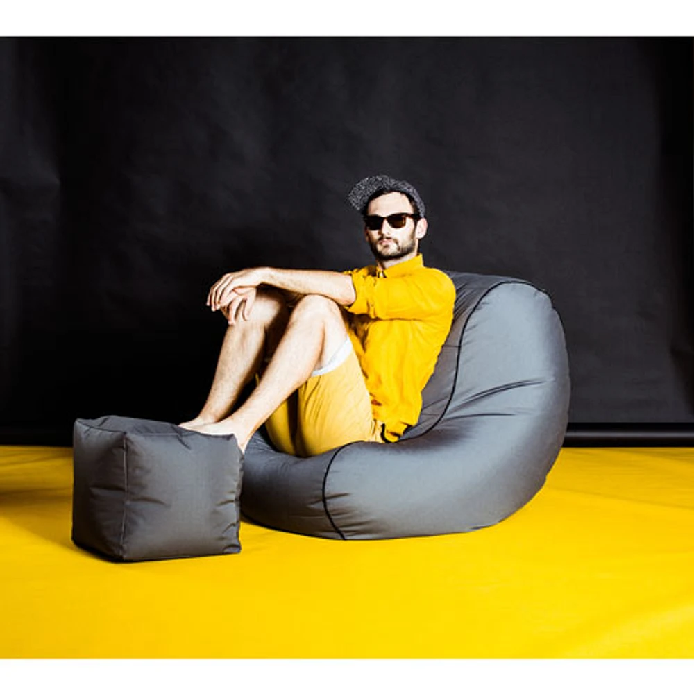Fauteuil poire Chillybean - Gris