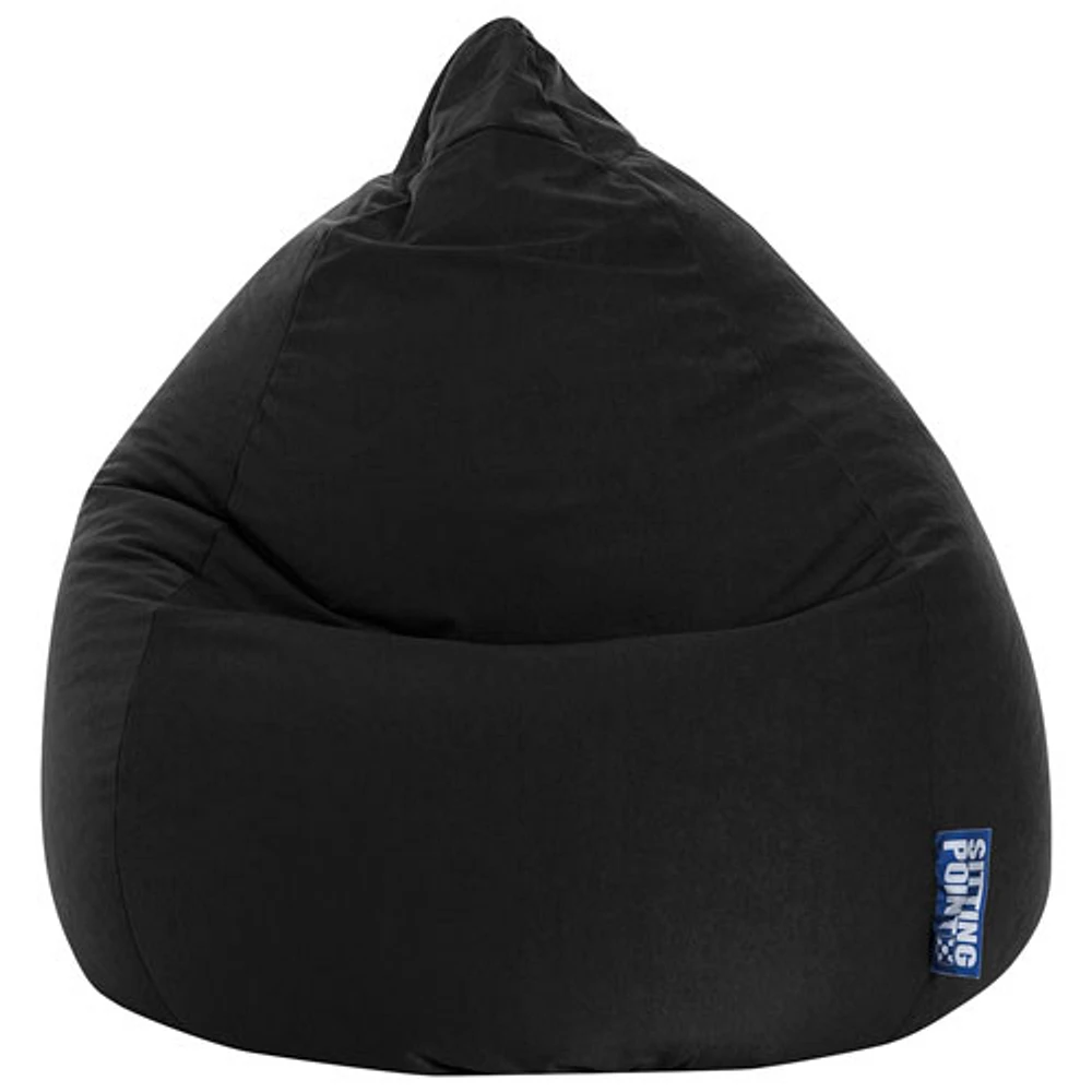 Fauteuil poire contemporain en polyester Easy - Noir