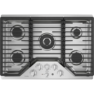 GE Profile 30" 5-Burner Gas Cooktop (PGP9030SLSS) - Stainless Steel