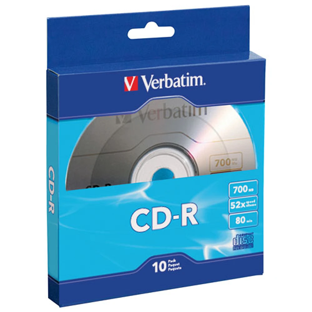 Disques CD-R 52X de Verbatim de 700 Mo
