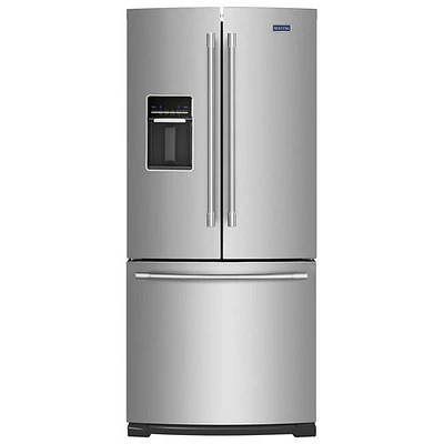 Réfrigérateur deux portes 19,7 pi³ 30 po avec éclairage DEL de Maytag (MFW2055FRZ)-Acier inoxydable