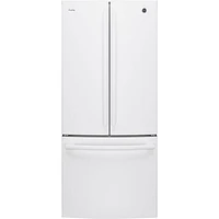 GE Profile 30" 20.8 Cu. Ft. French Door Refrigerator with Water Dispenser (PNE21NGLKWW) - White