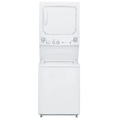 GE 4.4 Cu. Ft. Gas Washer & 4.4 Cu. Ft. Dryer Laundry Centre (GUD24GSSMWW) - White