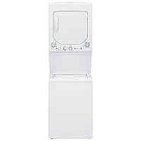 GE 2.6 Cu. Ft. Electric Washer & Dryer Laundry Centre (GUD24ESMMWW) - White