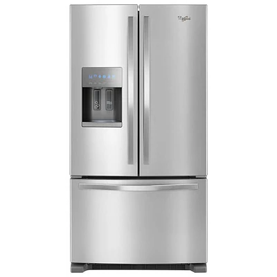 Réfrigérateur à deux portes de 36 po Whirlpool (WRF555SDFZ) - Inox - Boîte ouverte - Parfait état