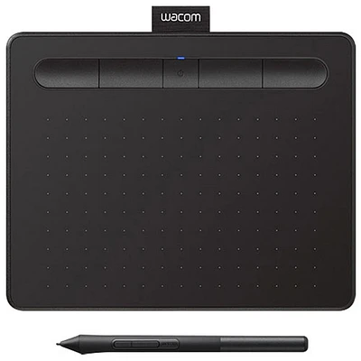 Wacom Intuos 6.0" x 3.7" Graphic Tablet with Stylus (CTL4100WLK0) - Black