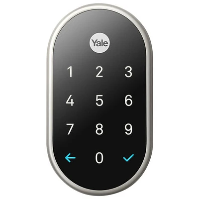 Google Nest x Yale Wi-Fi Smart Lock - Satin Nickel